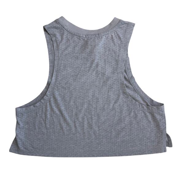 Forever 21 Mesh Muscle Tank Top Women's Size Small Light Blue / Gray Athleisure - Picture 2 of 6